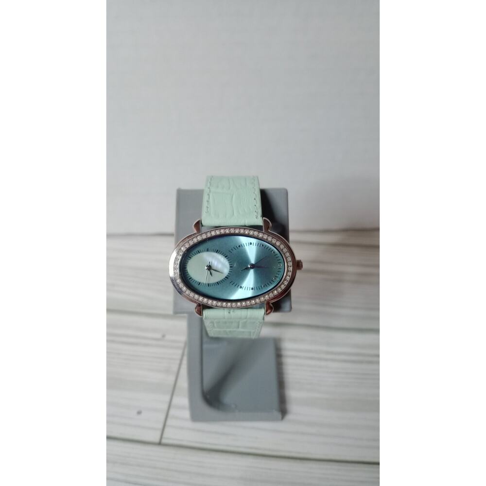 Valletta Mint Green Women's Watch Tested Genuine Leather Band FMDVA114